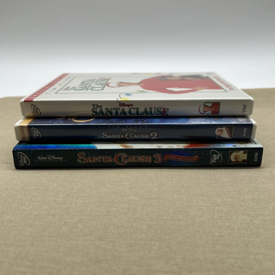 The Santa Clause 1 2 & 3 (DVD Set 1994 Trilogy) Tim Allen Christmas Comedy Claus - Image 2 of 4