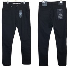 VGB Vintage Genes Black Slim Fit Comfort French Terry Denim Jeans Men's W32xL32