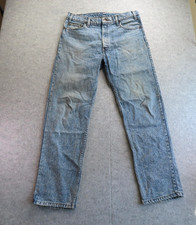 Vintage Levis 540 Jeans Mens 36x32 Light Blue Relaxed Tapered Denim Made USA 90s