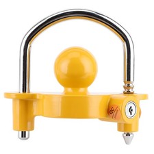 Trailer Lock Hitch Coupler Anti Theft Locking Adjustable Height With 2 Keys