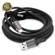USB-C Cable 5 M 60W Fast Charge Cable [0.3M/0.5M/1M/1.5M/2M/3M/5M] 3.2 Type C 10