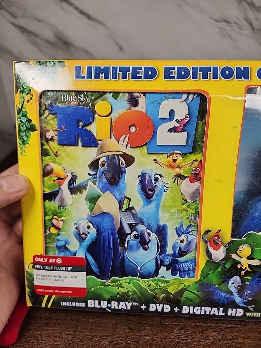 ☆SEALED☆ ~Gift Set Rio 2 w/ Plush Toy Blue-Ray|DVD|Digital ☆SEALED☆ ~Gift Set Rio 2 w/ Plush Toy Blue-Ray|DVD|Digital