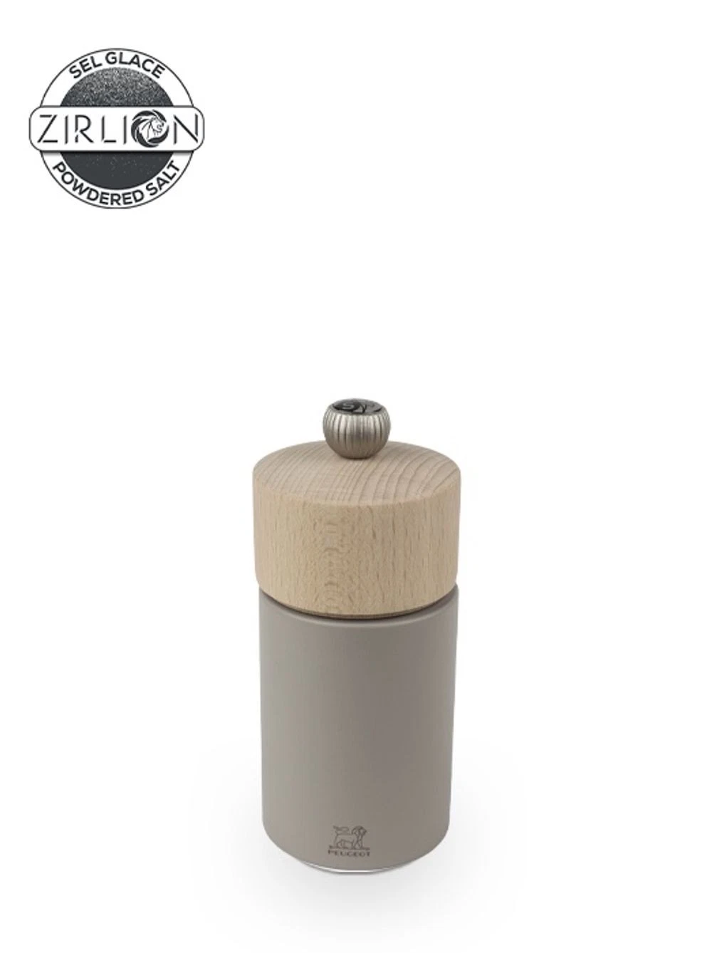 Peugeot Boreal Manual Salt Mill in Wood (Sage Green) - 12cm