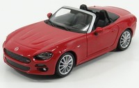 Burago 1/24 Fiat 124 Spider 2016 Rot Modellbau Statisches Modell Diecast