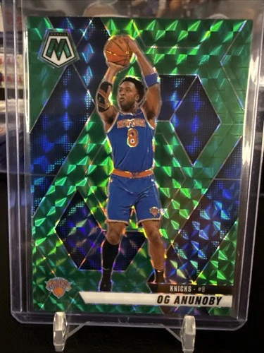 2024-25 Panini Mosaic OG Anunoby #123 Green Mosaic Prizm NY Knicks