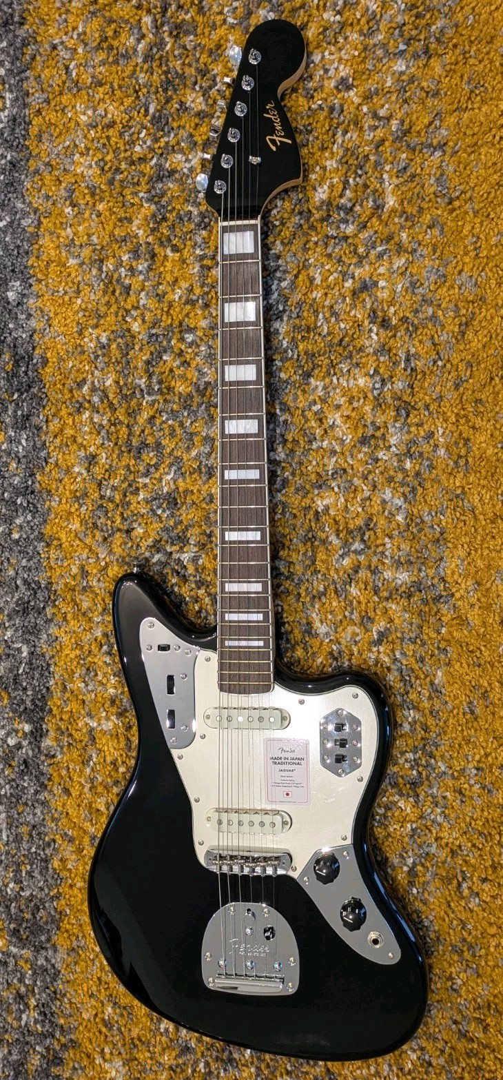 Fender MIJ Traditional Late '60s Jaguar - Black (2025 / Mint) + Hard Case