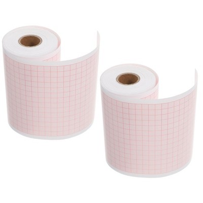 2 Rolls Blank Graph Sheets: Paper Refill For Chart - Blank
