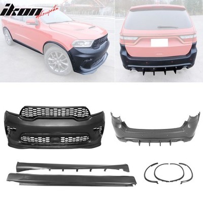 Fits 21-25 Dodge Durango Front Rear Bumper Hellcat Style Conversion V1 Diffuser