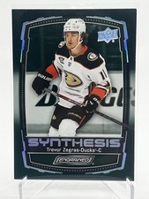 2023-24 Upper Deck Engrained Synthesis Green #S15 Trevor Zegras - Anaheim Ducks