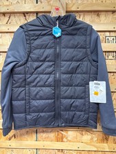 Pacific Trail Boys' Mixed Media Jacket - Black/Gray, M 10/12 , M 10/12
