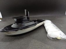 Kerzenboot Pop Pop Boat Knatterboot Kerzenmotor HUT Boat Tug Schwarz Dampfboot