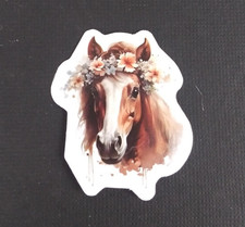 Beautiful Wild Stallion Horses Sticker 1.58" x 1.38" AI