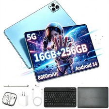 Android 14 Tablet PC 5G WIFI Octa-Core 16GB 256GB 1920x1200 IPS HD Slim 8800mAh