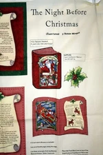 VINTAGE NIGHT BEFORE CHRISTMAS SOFTBOOK BY SUSAN WINGET - 100% COTTON FABRIC