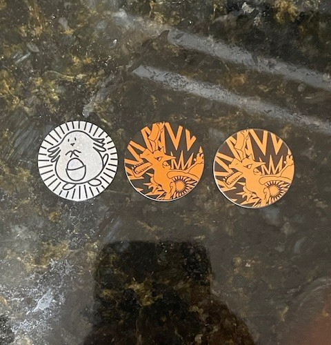 3 Pokemon Coins 1999 Chansey & Charizard- Excellent Condition - Picture 1 of 2