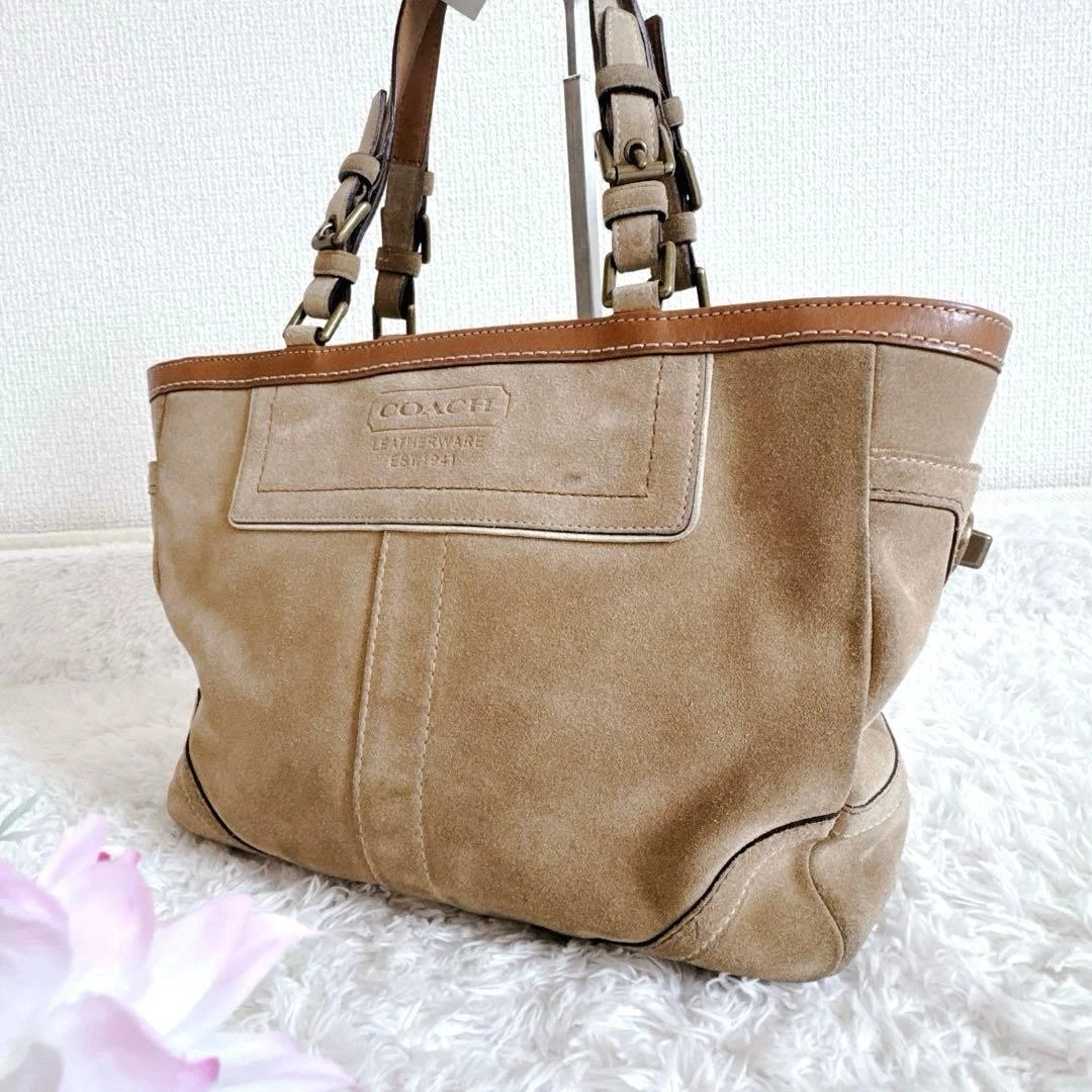 Coach Suede Tote Bags for Women for sale - eBay