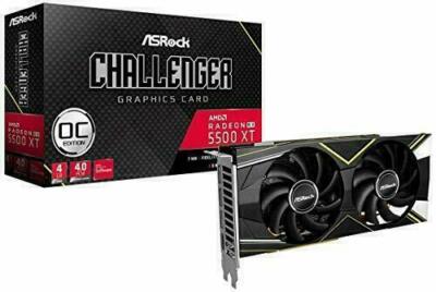 ASRock AMD Radeon RX 5500 XT 4GB GDDR6 Graphics Card (RX5500XTCLD4GO)