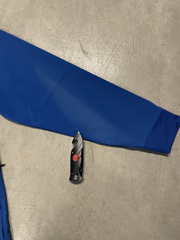 Kansas Jayhawks Men’s Adidas Quarter Zip Athletic Jacket Small Blue