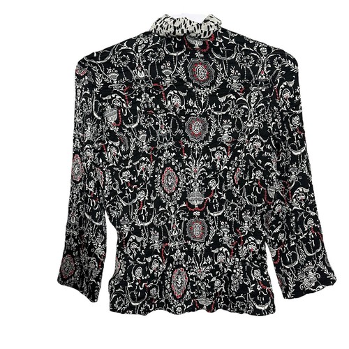 Giacca donna Alberto Makali taglia M stropicciata floreale paisley con cerniera - Foto 4 di 8