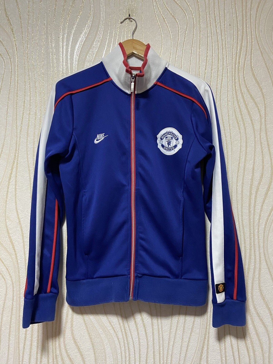 MANCHESTER UNITED FOOTBALL SOCCER TRACK TOP JACKET NIKE 320142-435
