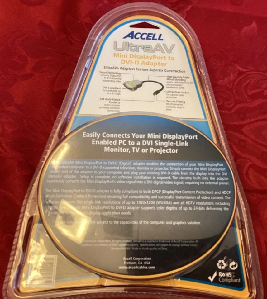 Accell UltraAV  DisplayPort to DVI Single-Link Adapter - Image 2 of 2