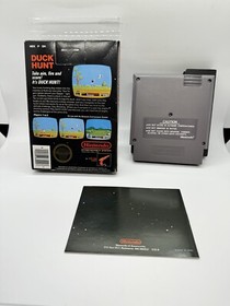 DUCK HUNT Nintendo NES Complete Black Box CIB 5 Screw Hangtab Rare! Excellent!
