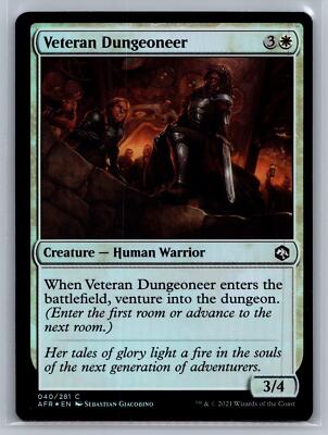 venture into the dungeon mtg cards MTGNexus When Veteran Dungeoneer enters the battlefield Venture into the dungeon mechanic