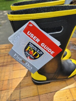 FIRE-DEX FDXR100-10 Shoe-Fit Firefighting Boots,10Men