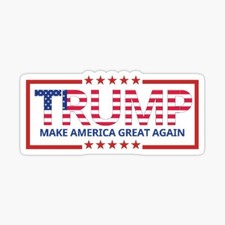  3 DONALD TRUMP USA flag MAGA sticker USA 24 president
