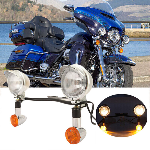 Chrome LED Turn Signal Brake Lights For Honda Shadow 750/1100 – Universal Fit, 2-Pack 4 thumbnail image