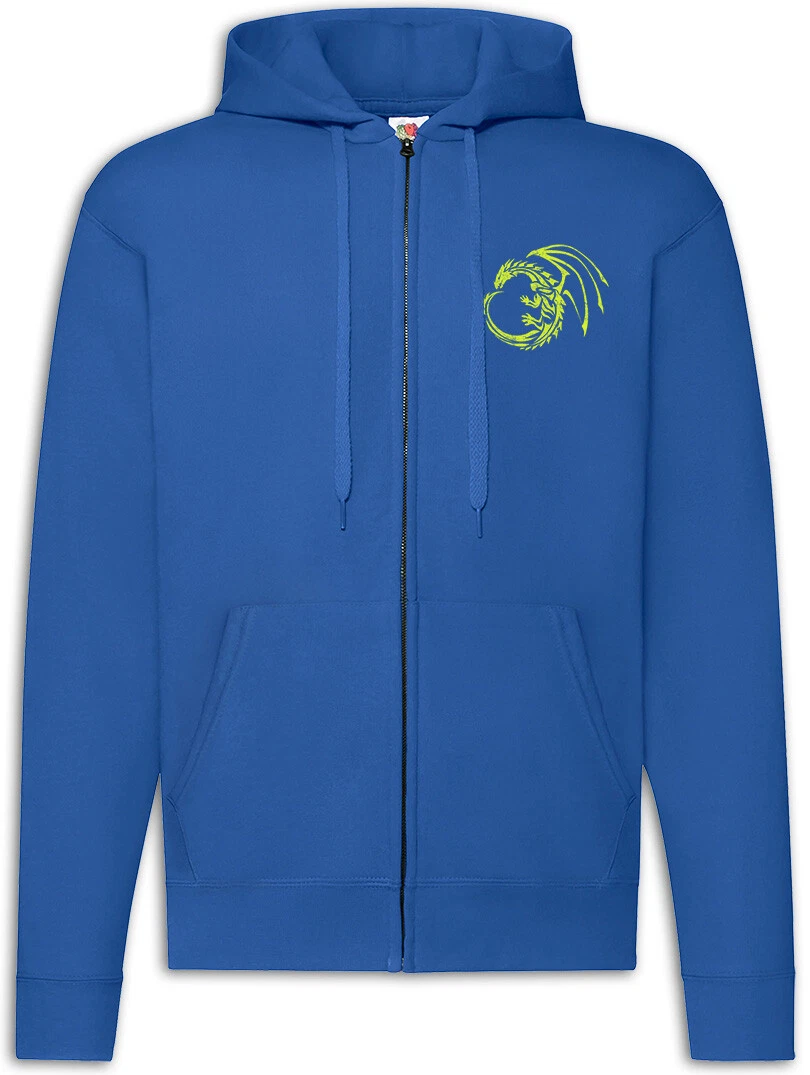 Tribal Dragon I Zipper Hoodie Valhalla Viking Vikings Odin Thor Loki Norsemen