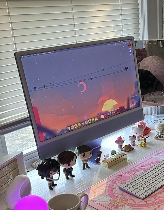 4/3限定「美品」iMac 24インチ M1 8GB 256GBパープル refurb-imac