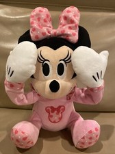 Disney Baby Peek-A-Boo Plush 11  Minnie Mouse Hearts
