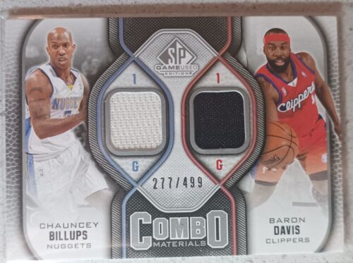 Chauncey Billups Baron Davis 2009-10 SP Game Used Combo Materials Limited /499 - Picture 1 of 3