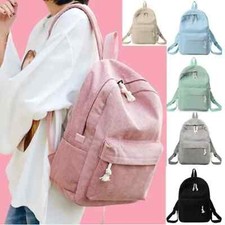 School Backpack Large Corduroy Bookbag Lightweight 17inch Laptop Bag for Girls