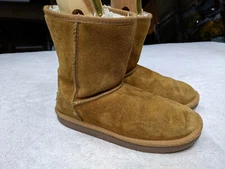 Koolaburra by UGG Koola Short Boots  Womens 3 35 Beige Suede Sherpa 1019374