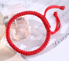 Good luck Red String Braided Bracelet Protection Blessed Adjustable Hand Rope