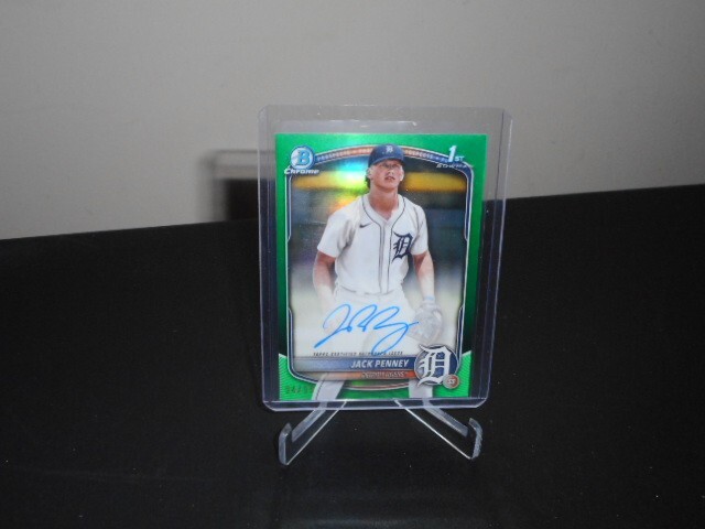 JACK PENNEY 2025 Bowman Chrome 1st Prospect Green REFRACTOR AUTO 94/99!!