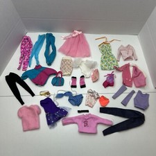 Vintage Barbie Doll Clothes Lot Pants Dress Skirt Bathing Suit