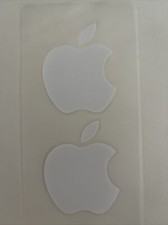 Authentic Apple White Logo Sticker Decal  iph...