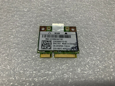 WIFI BLUETOOTH for DELL  4.0 CARD  FXP0D 0FXP0D Atheros AR5B225
