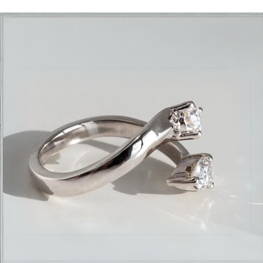 Bague en diamant certifiée, bague de fiançailles de mariage en diamants de laboratoire, or rose massif, bague en diamant ovale vintage faite main de 0,5 à 2,0 carats pour fille - Canada
