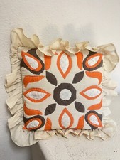 Vintage  Handmade Quilted Patchwork Granny Cozy cottagecore throw pillow