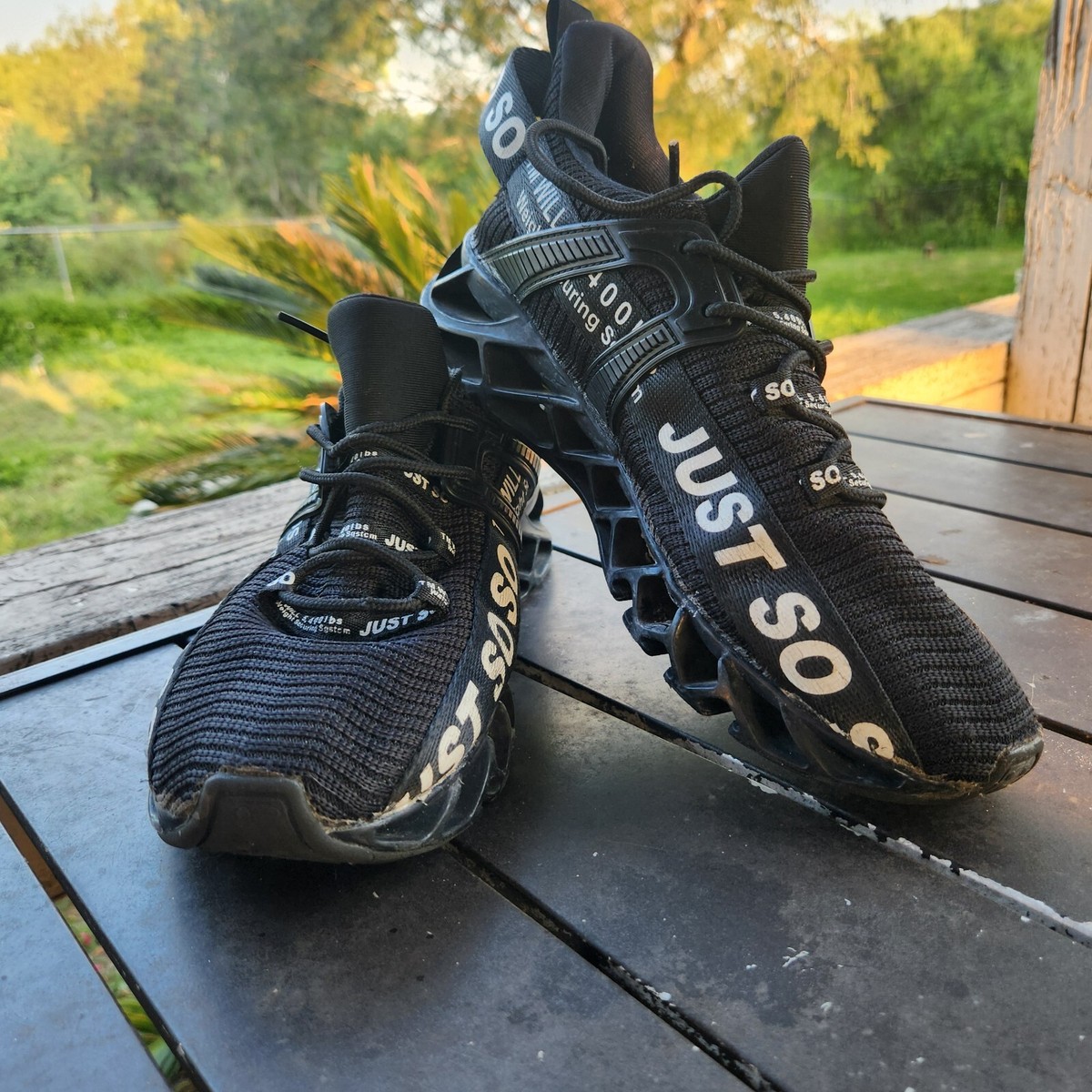 Just So So Mens Black Athletic Size 8 Eu 41 Womans 10.5  display picture 1