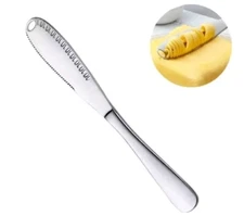 3-pz 3-in-1 Stainless Steel Butter Knife  Spreader, Curler, Cutter Kitchen Tool 