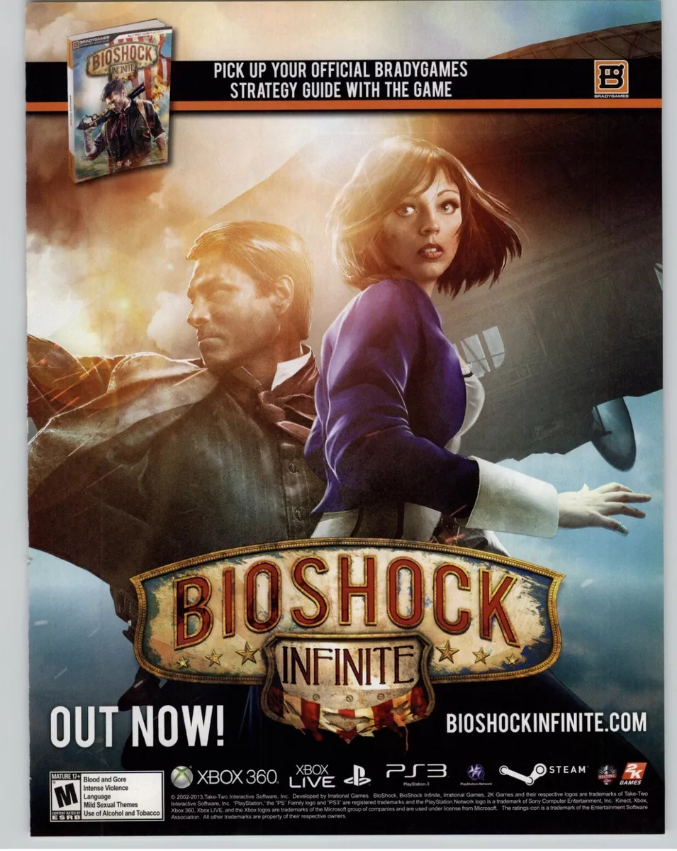 2013 Bioshock Infinite PS3 Xbox 360 PC Vintage Print Ad/Poster Authentic  Art