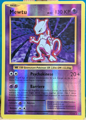 POKEMON - Evolution - Mewtu - 51/108 - REVERSE HOLO - deutsch