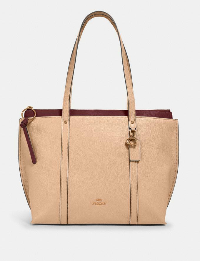 COACH Leather May Tote - Taupe - NWT - #1573 | eBay