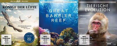Attenborough: Könige der Lüfte/Great Barrier Reef /Tierische Evolution # BLU-RAY