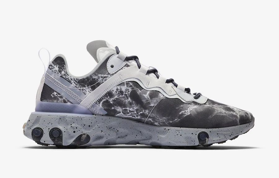 Nike React Element 55 x Kendrick Lamar Pure Platinum (CJ3312-001) Men's Size 7-9 - Image 2 of 4